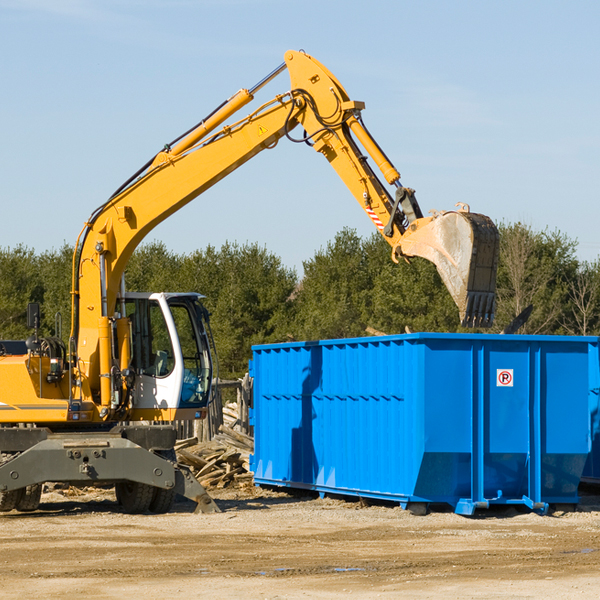 how many times can i have a residential dumpster rental emptied in Van Vleet